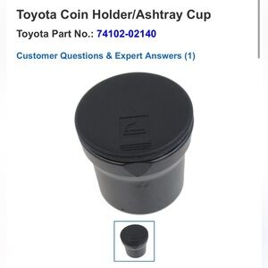 Toyota black Ashtray Assembly
